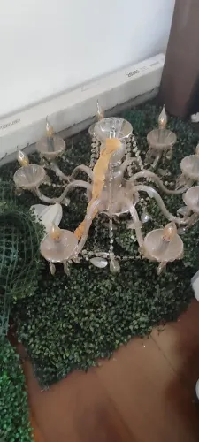 Candelabro médio Maria Teresa com 8 braços cristal legítimo