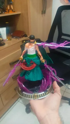 Figure Action Zoro, Tamanho médio Santoriu Triple Katana