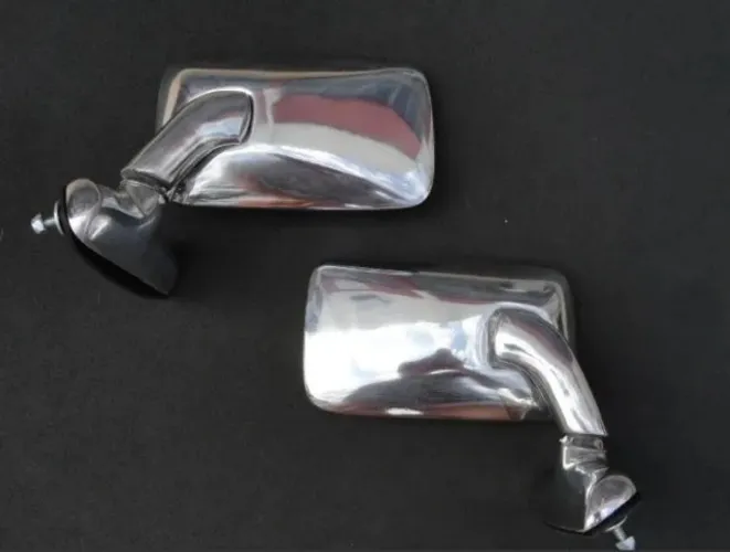 Retrovisor Modelo Bmw Opala Chevette Passat Fusca Alumínio - Par