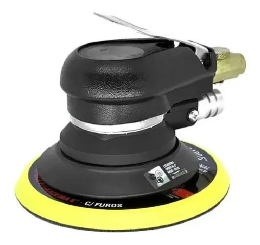 Lixadeira Orbital 6 Pol Auto Vacuo Hookit Pneumática Mxt0312
