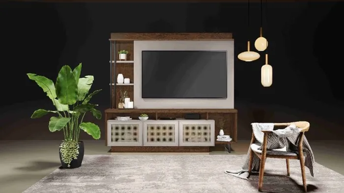Home Equilibrio 200 Cacau.Off White Até 12x