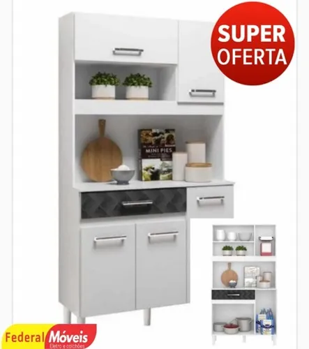 Armário de cozinha compacto magazine novo de fábrica - entregamos