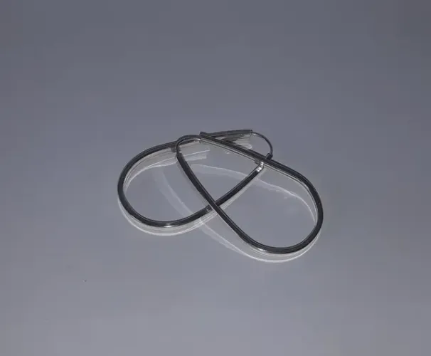 Brinco Argola Oval Lisa em Prata Grande