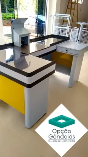 Balcão caixa para lojas e comércios