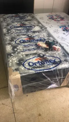 CAMA BOX SOLTEIRO NOVA ESPUMA SELADA 