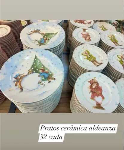 Prato raso e de sobremesa Aldeanza novos 