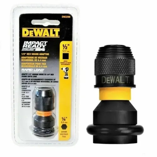 Adptador de impacto Soquete 1/2" P/ BITS 1/4" DW2298 Dewalt