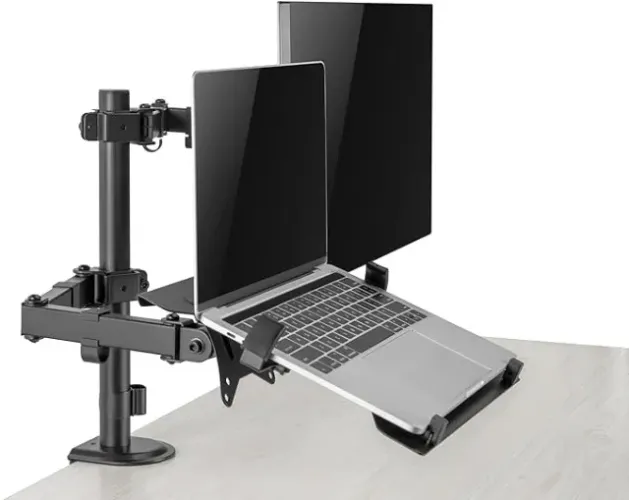 Suporte para Notebook e Monitor com Hub USB