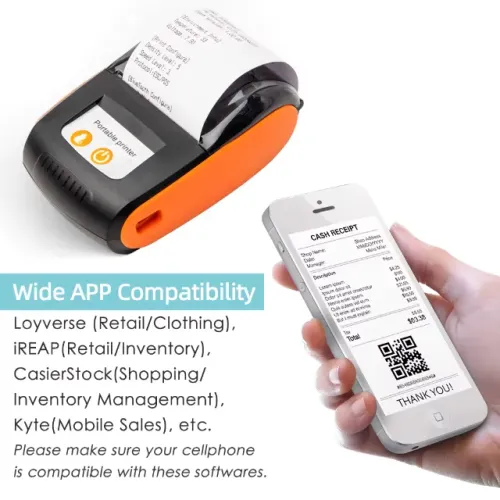 (NOVO) Impressora Térmica Portátil 80x40 Recibos - GOOJPRT MP-210