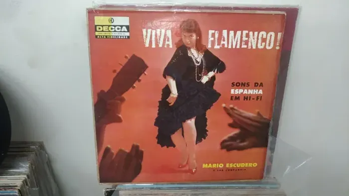 Flamenco Lp disco de vinil, disco e capa bom estado. E outros.