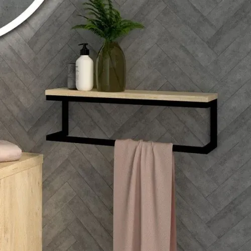 Promoção | Suporte de Toalha para banheiro casa decoração móveis industrial