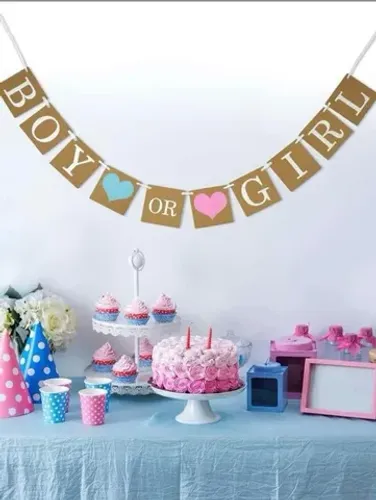 Kit decoração Chá revelação Boy or Girl