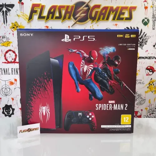 PS5 C/ Leitor 825GB Edição Especial Spider-Man 2 