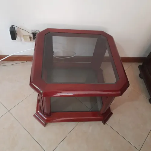 Mesa de centro tampo de vidro