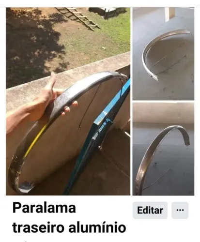 Paralama bicicleta alumínio
