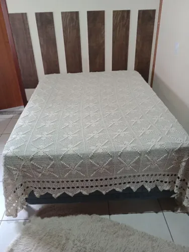 Colcha de Crochê Artesanal 