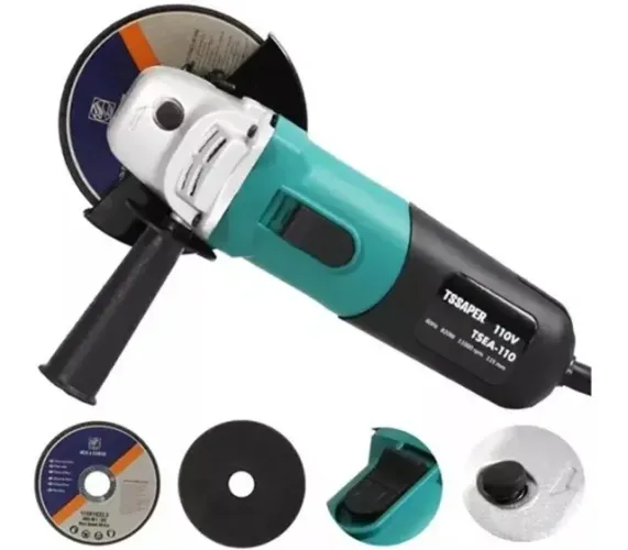 Esmerilhadeira e Lixadeira Angular Tssaper 820W 4.1/2 11000rpm 60hz - 220V + Garantia