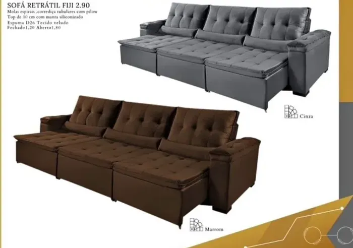 Sofá retrátil reclinável novo pronto entrega