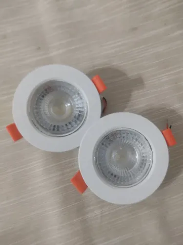 SPOT LED REDONDO DIRECIONAVEL EMBUTIR 5W BRANCO QUENTE 3000k BIVOLT - STAR BRIGHT