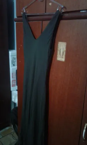 Vestido Longo de Festa ,formatura, madrinha 100% s?da, forro 100%poliester, detalhe tule 1