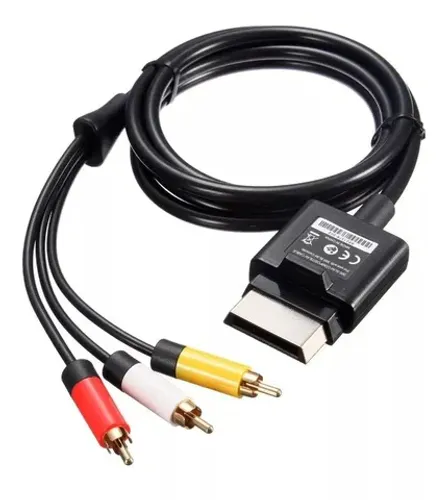 Cabo Av Rca Áudio E Vídeo Original Para Xbox 360 Lote