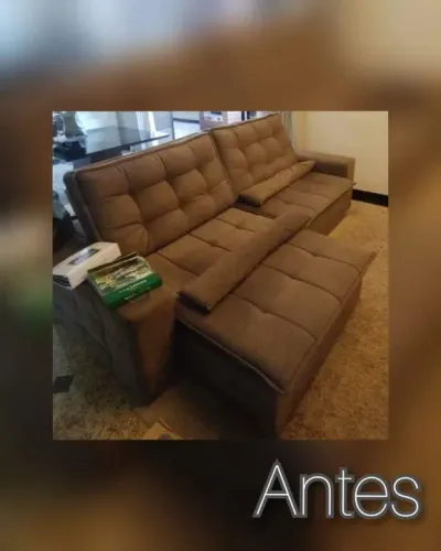 Sofá Retrátil 3 lugares reforma ou fabricação 