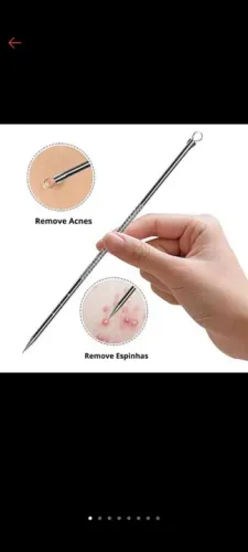 Estojo com 4 Extratores para remoção de cravos e espinhas