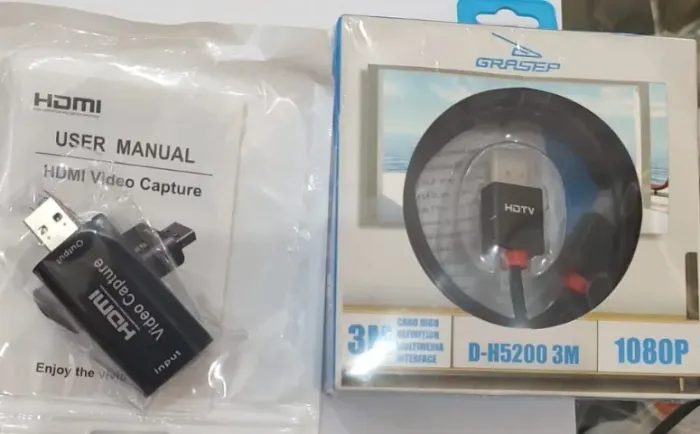 Placa de captura mais case para hd