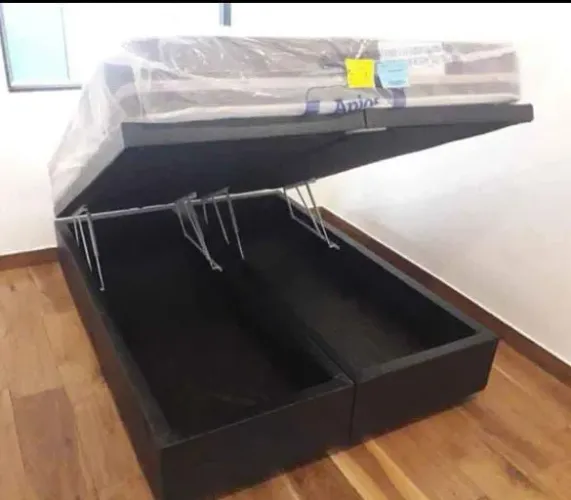 Queen Box  Baú e Colchão molas ensacadas!! Nova direito da Fábrica 