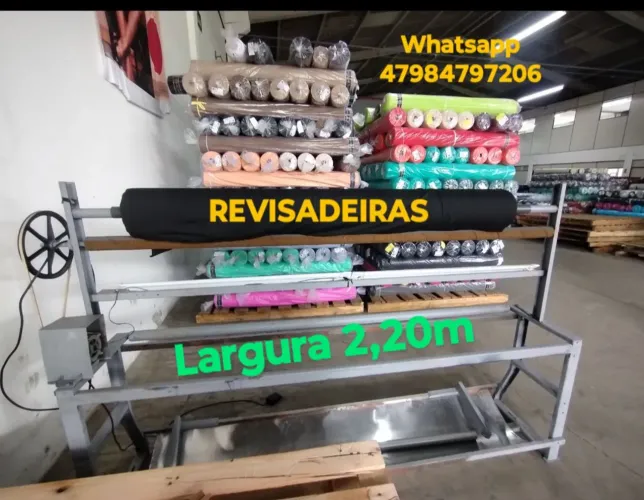 Revisadeira para tecidos e malhas com até 2,20 mt de largura