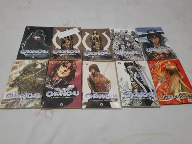 Lote mangás Chonchu O Guerreiro Maldito (9 unidades)