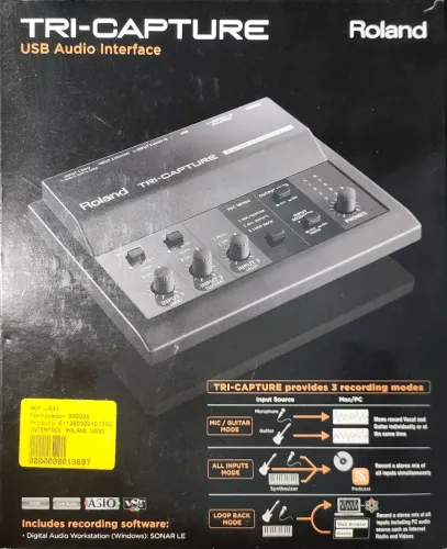Roland TRI-CAPTURE - Interface de Áudio USB