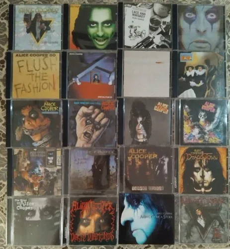 Discografia Alice Cooper Solo - 20 CDs Importados