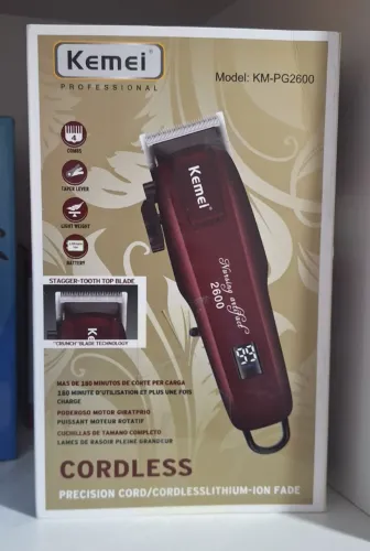 maquina kemei com bateria top profissional entrega maceio  
