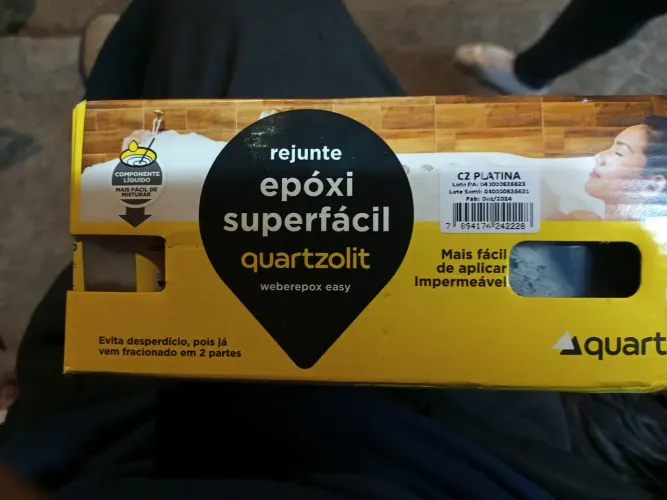 Rejunte epóxi Quartzolit Super Fácil - CZ Platina