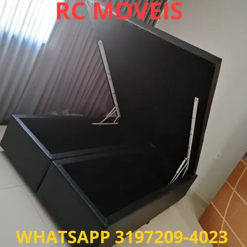 Cama Box Baú Casal Bipartido 1.38x1.88 - Espaço, Conforto e Durabilidade