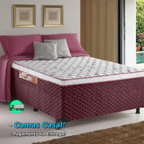 Camas Box Casal (Suporta 300KG) - de R$ 600 por Apenas R$ 299