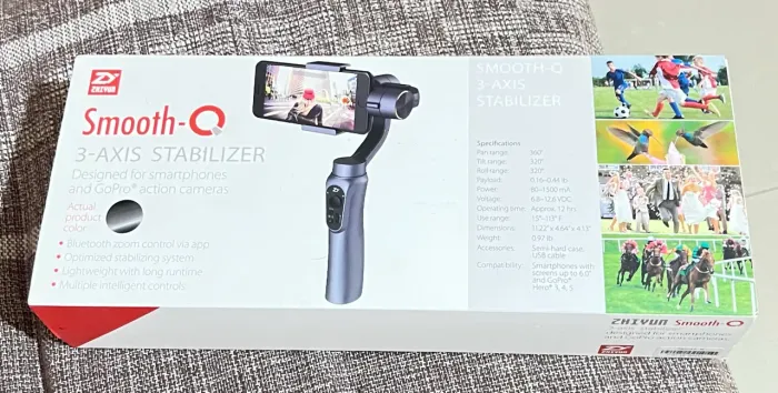 Estabilizador para câmera, GoPro, Q3 AXIS. SHIYUN, preto