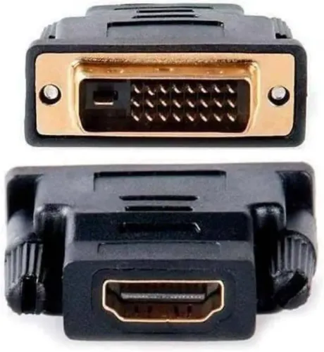 Conector Adaptador Dvi X Hdmi Fêmea 24+1 Banhado
