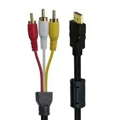 Cabo adaptador HDMI macho para 3 RCA macho
