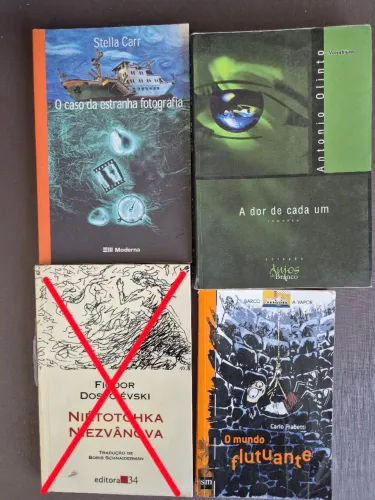 livros de romance e mistério
