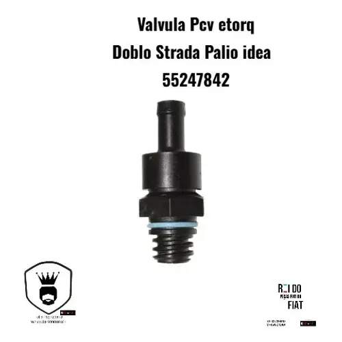 Valvula PCV etorq Doblo, Strada, Palio e Idea