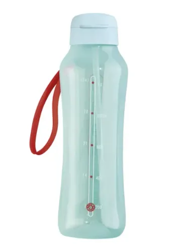 Tupperware Garrafa Aquavibe Aquamarine Com Canudo Flexível 1,2 litro Lançamento