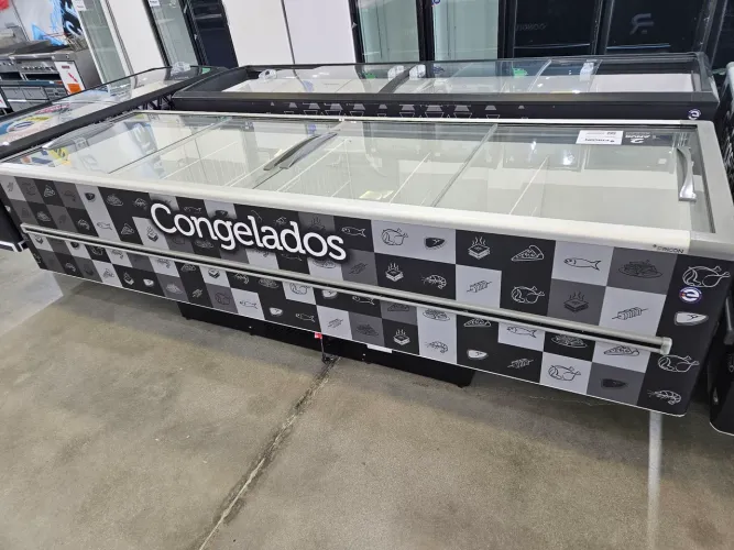 ilha expositor de congelados 1163L -22ºc - a pronta entrega + 2 anos de garantia
