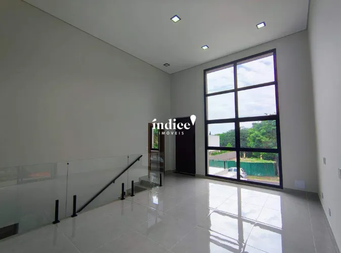 Casa de Condomínio à Venda em Alphaville, Ribeirão Preto 3 suítes, 6 vagas e varanda gour