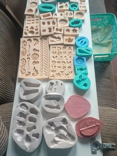 Moldes de silicone para culinária e artesanato