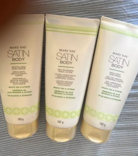 Kit Mary Kay Satin Body - Linha Completa Kit Branca Neve