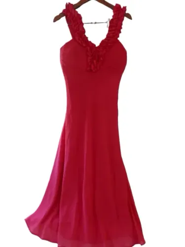 Vestido de festa Longo Vermelho - Tamanho M