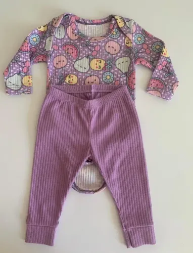 Conjunto Body e Calça Bebê - Frutas