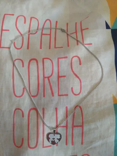 Colar em aço. Black friday novo